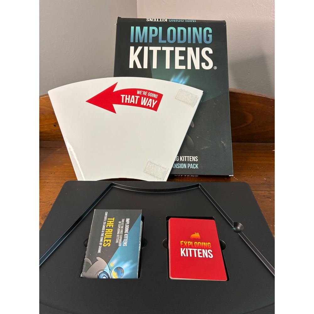Exploding Kittens Imploding Kittens First 1st Expansion Pack Card Game With Cone